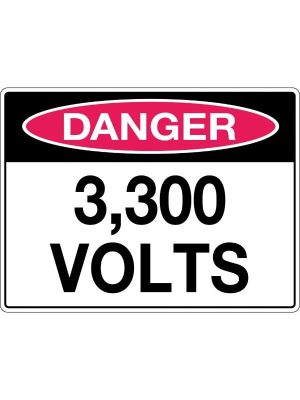 Danger 3,300 Volts