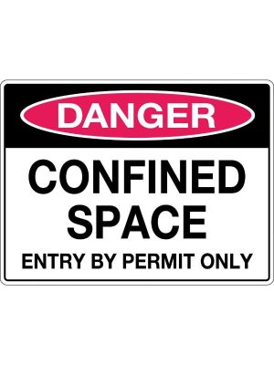 Danger Confined Space Entry By Permit Only