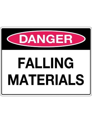Danger Falling Materials