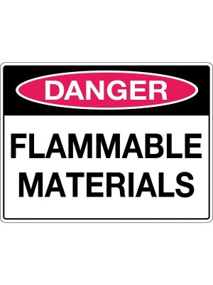 Danger Flammable Materials