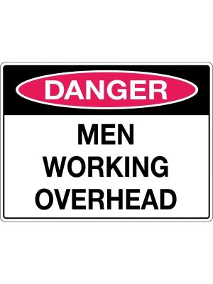 Danger Men Working Overhead
