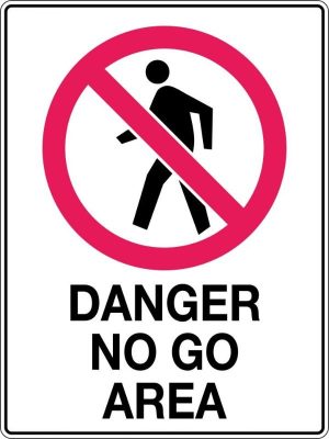 Danger No Go Area