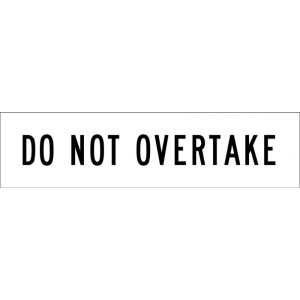 Do Not Overtake