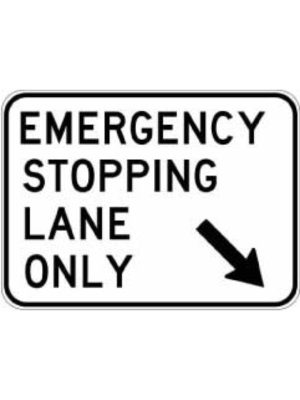 Emergency Stopping Lane Only (Left)