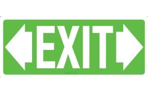 Exit (with double arrows)