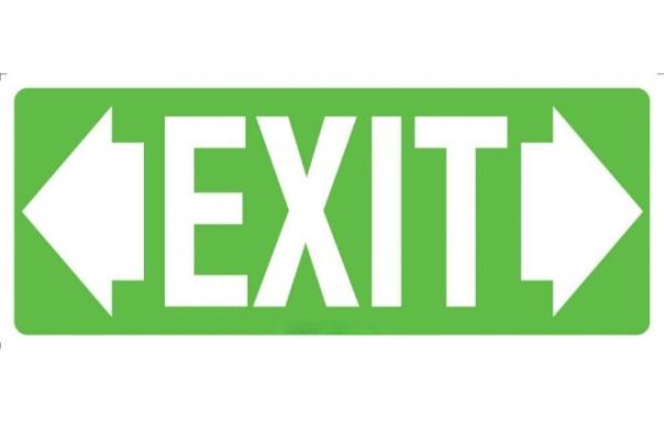 Exit (with double arrows)