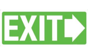 Exit (with right arrow)