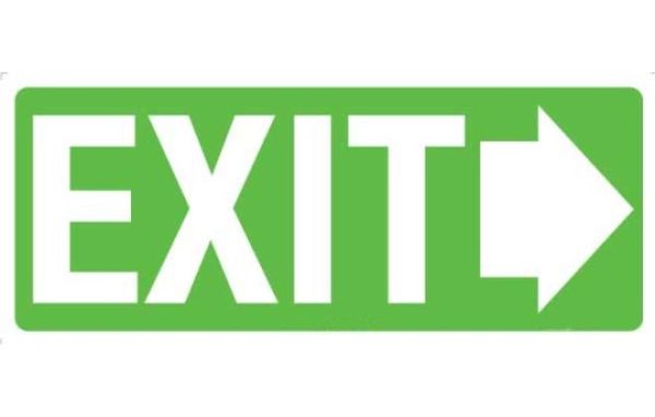 Exit (with right arrow)