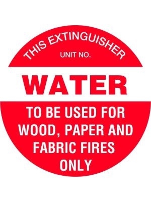 Fire Extinguisher Marker – Water (Red)