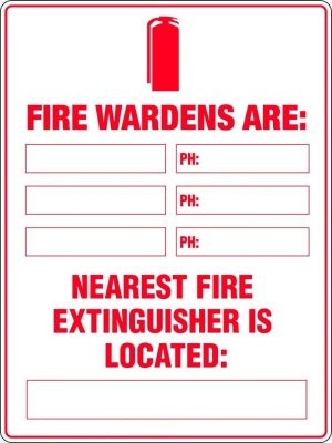 Fire Marshalls Are: Nearest Fire Extinguisher is Located:
