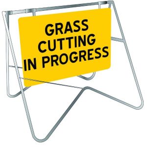 Grass Cutting In Progress