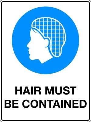 Hair Must Be Contained