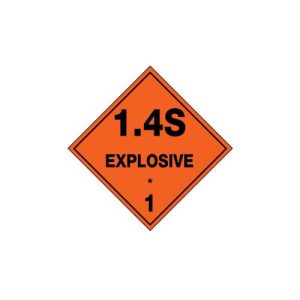 Hazchem Labels â€“ Explosive 1.4s