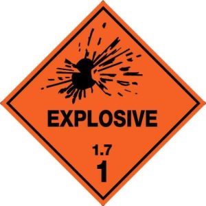 Hazchem Labels â€“ Explosive 1.7