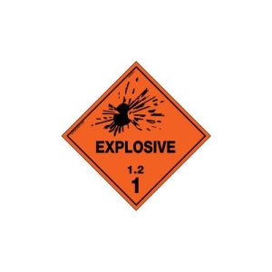 Hazchem Labels â€“ Explosive * 2