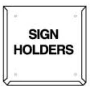 Hazchem Sign Placard Holder 270mm