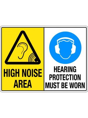 High Noise Area/Hearing Protection Must Be Worn