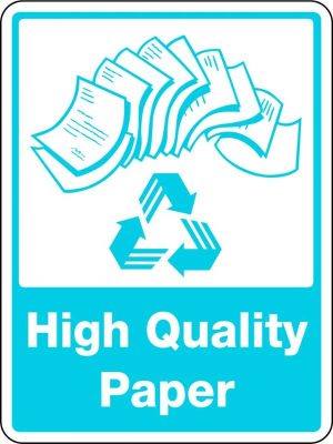 High Quality Paper [With Recycling Picto]