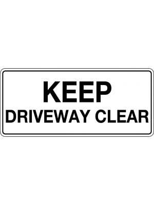 Keep Driveway Clear