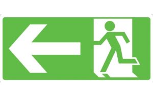 (Left Arrow) Running Man Picto (Facing Left)