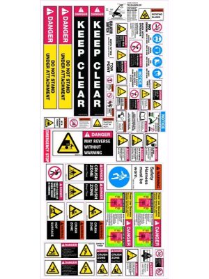 Machinery Sticker Sets â€“ Tele Handler (42 decals per sheet)
