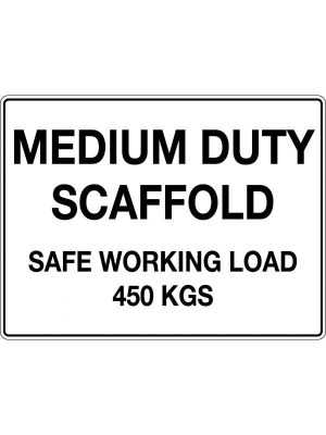 Medium Duty Scaffold Safe Working Load 450 Kgs