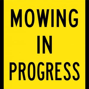 Mowing In Progress