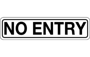 No Entry