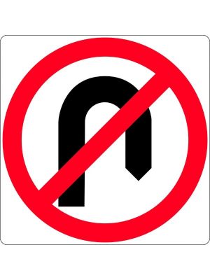 No U Turn Symbol in Roundel