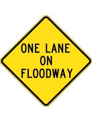 One Lane On Floodway