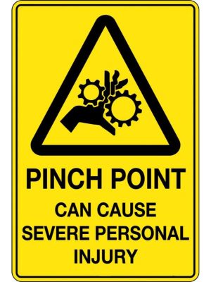 Caution Pinch Point Can Cause Severe Personal Injury