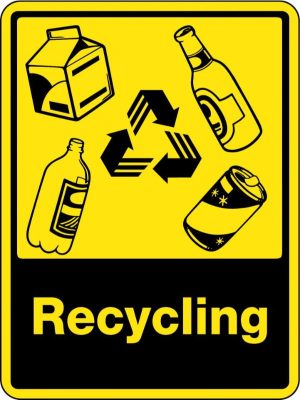 Recycling [WIth Bottles & Cans Recycling Picto]