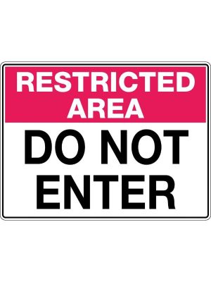 Restricted Area Do Not Enter