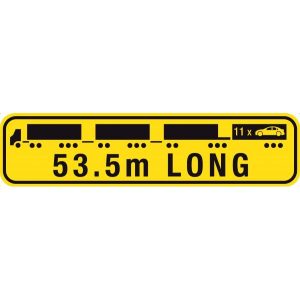 Road Train Sign – 53.5m Long