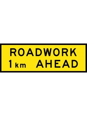 Roadwork 1km Ahead