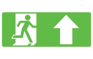 Running Man With Arrow Up