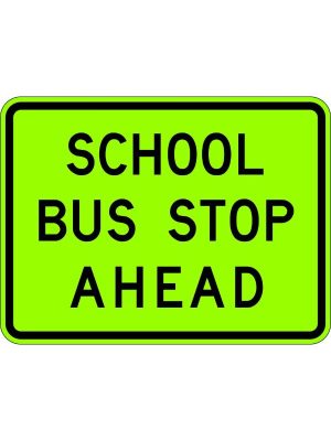 School Bus Stop Ahead