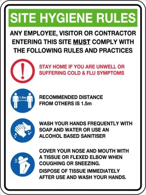 Site Hygiene Rules Covid-19