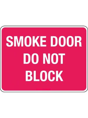 Smoke Door Do Not Block