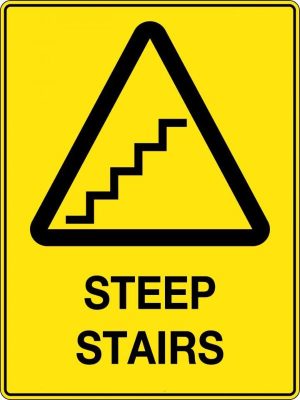 Caution Steep Stairs