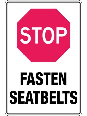 Stop Fasten Seatbelts