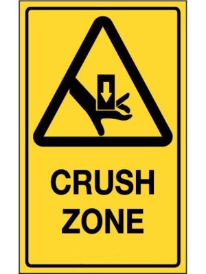 Warning Crush Zone