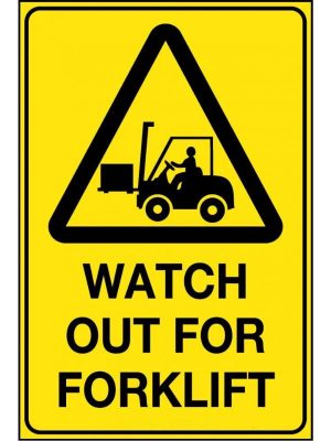 Watch Out Forklift Operating Area